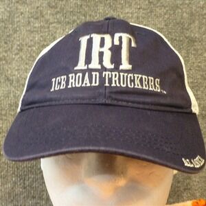 Ice Road Truckers IRT Alaska History Channel Mesh Trucker Hat Navy Blue White